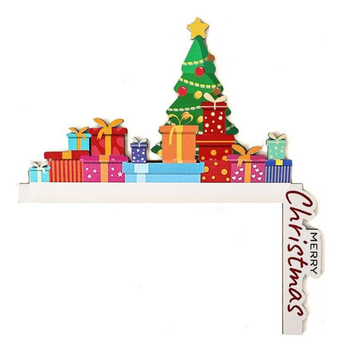 Calcetín Navideño For Decoración De Marco De Puerta, Diseño