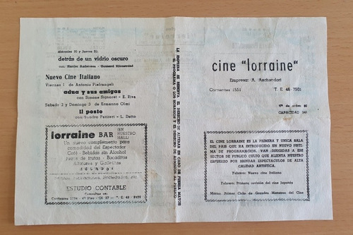 Programa Cine Lorraine - Viridiana Año 1963 Antiguo