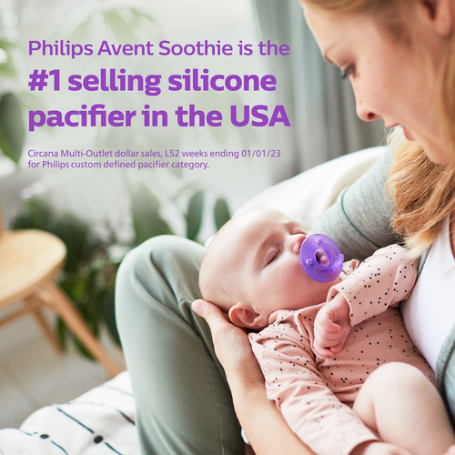 Chupeta Philips Avent 3+ Super Soothie Rosa Pack Com 2
