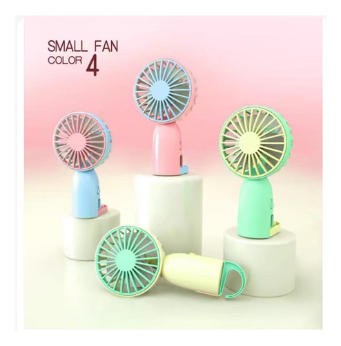 Ventilador De Mano Pequeño, Portátil, Recargable Y Plegable