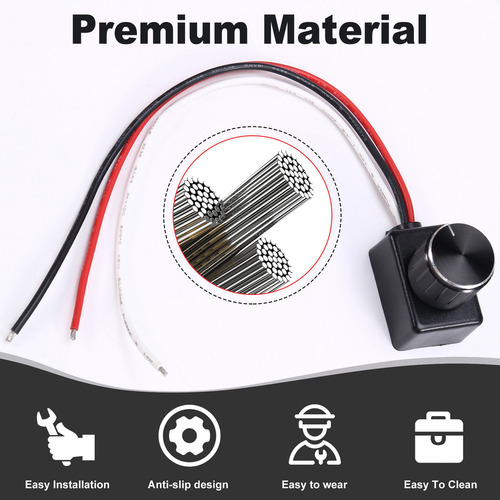 Interruptor Regulador Led Pmm Universal De 12/24 V De Bajo V