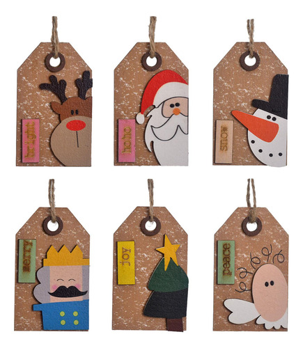 6x Colgante De Decoración De De Navidad, Adornos