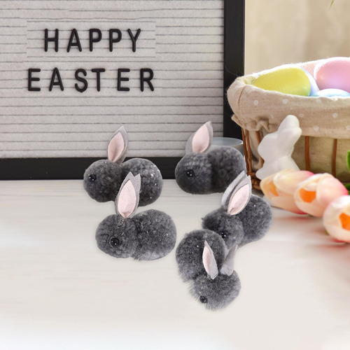 5 Unids Conejo De Pascua Animales De Peluche Suave Pequeño