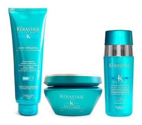 Kit Kerastase Therapiste Shampoo + Mascara + Doble Serum