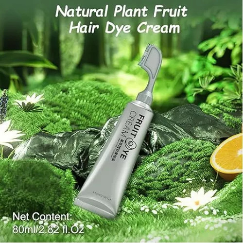 2 Unidades De 100 Ml De Tintura De Cabelo Vegetal Com Pente,