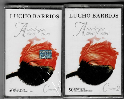 2 Cassettes Lucho Barrios Antología 1960-1990 Nuevo/sellado