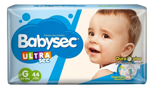 Babysec Ultrasec G Hiper Pack 44 U Pañales Género Sin género Tamaño Grande (G)