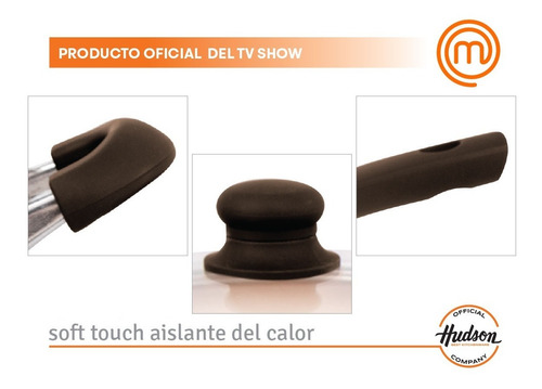 Imagen 3 de 10 de Batería De Cocina Antiadherente Cerámico Hudson 7 Piezas