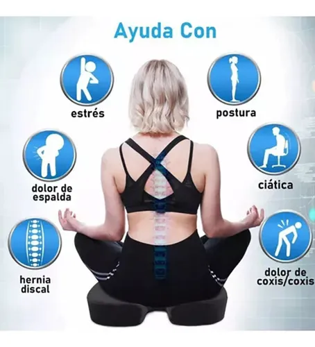 Cojín De Gel Y Almohada De Apoyo Lumbar Diseño Ergonómico