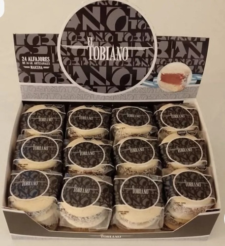 Tobiano Alfajor Maizena X 24  Golosinera Naranjaylimon 