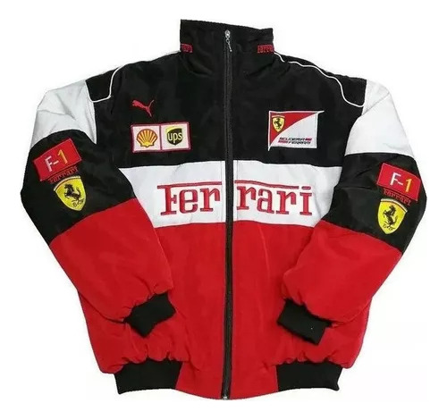 Chaqueta Retro De Carreras De Motos Ferrari Team Fall