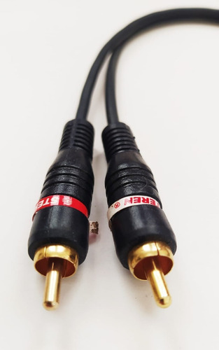 Imagen 2 de 3 de Usado Cable Auxiliar 3.5mm A Rca Dorado Calidad Esteren 30cm