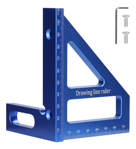 Régua De Marcação Quadrada De 90° Para Engenheiro Carpinteir
