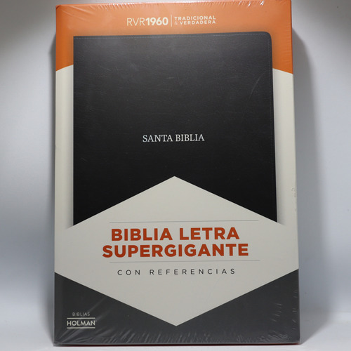 Biblia Letra Súpergigante Rvr1960, Piel Fabricada Negro
