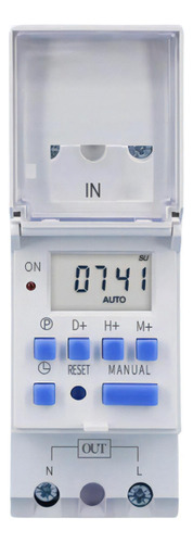 Temporizador Timer Digital Fixação Trilho Din 110v 30a Tomzn