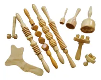 Comprar Kit 11 Piezas Maderoterapia Tablas Copas Champiñon Rodillos
