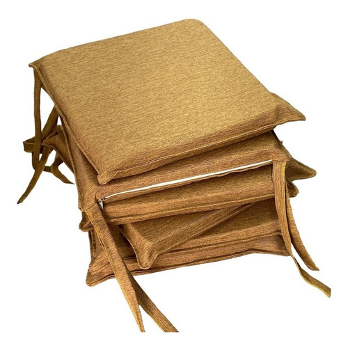 Almohadon Para Silla Lino Antimancha 40x40 5 Cm Cubresilla 4