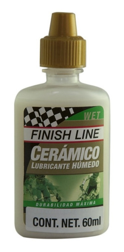 Lubricante Para Cadena Cerámico Humedo Finish Line 60ml