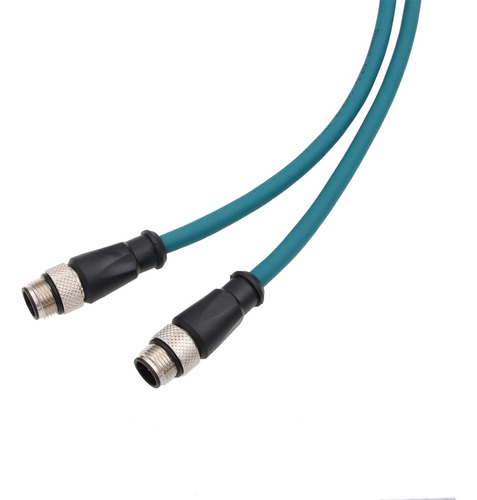 Sensor Ethernet Cable De Datos M12 Codificado En D 4 Pines A