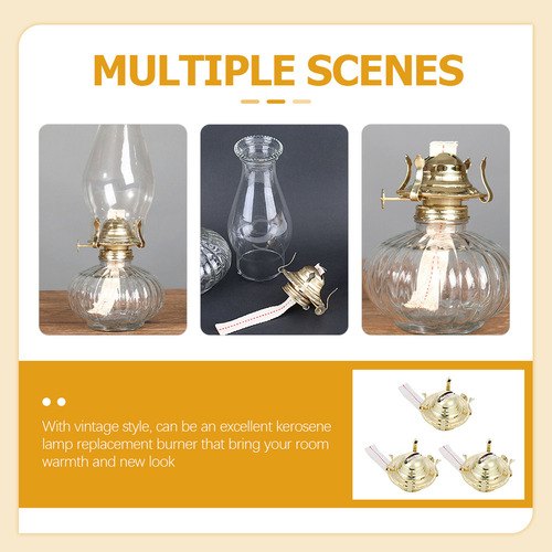 --lámpara De Aceite Retro Con Quemador De Mechas, Accesorios