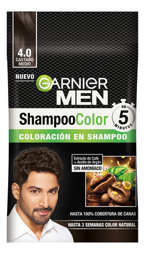 Garnier Men Tinte para Cabello Tono 40 Castaño Medio