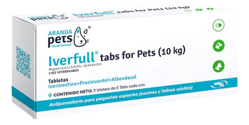 Desparacitante Para Gato 10 Tabletas Ivermectina