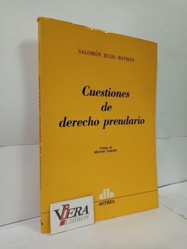 Cuestiones De Derecho Prendario / Salomon Julio Rotman