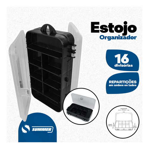 Maleta Anzóis Chumbo E Girador
