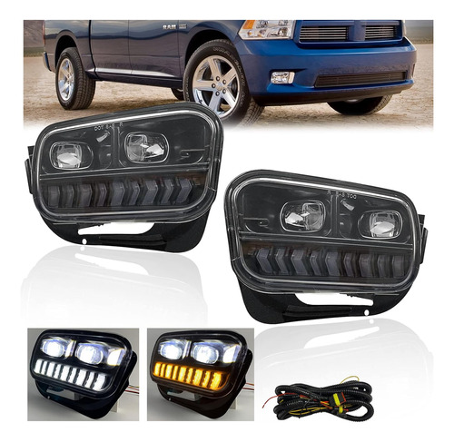 Faros Antiniebla Led Compatibles Con Dodge Ram 1500 2500 ...