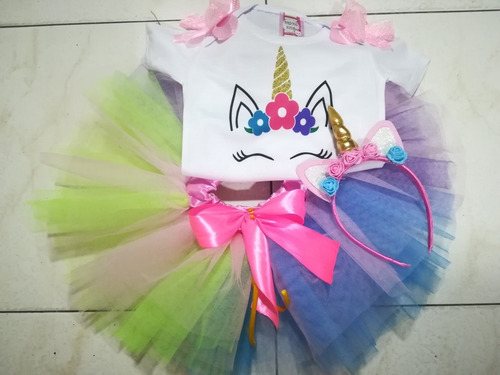 Vestido Tutu Niña Unicornio Bebe