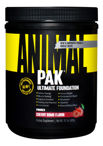 Multivitaminico Universal Animal Pak Powder 30 Servicios