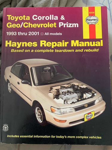 Manual De Reparacion Y Servicio Toyota Corolla 1993-2003