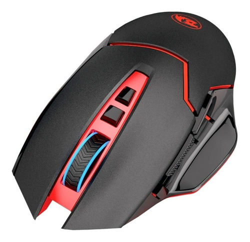 Imagen 2 de 3 de Mouse de juego Redragon Mirage M690 negro y rojo