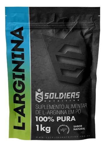 Arginina Em Po 1kg 100 Pura Soldiers Nutrition Performance E Recuperacao Muscular