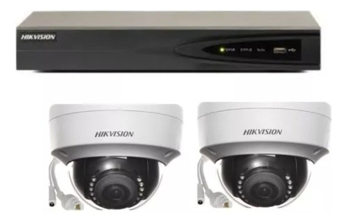 Camaras Seguridad Hikvision Ds-7604ni,dvr + 2 Cama Ip + Hdd