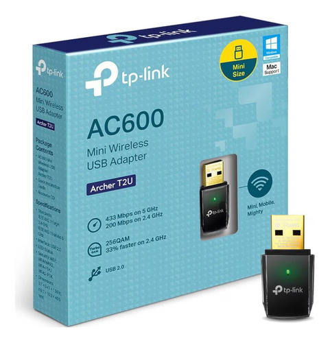 Adaptador Usb Inalambrico Tp-link Archer T2u Con Doble Banda
