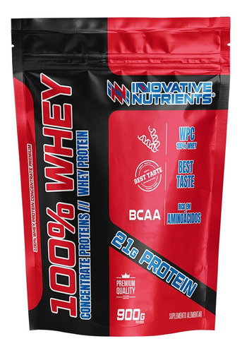 100% Whey Protein Turbo Max Puro Top Nutri 900g Inovative Sabor Banana Caramelada