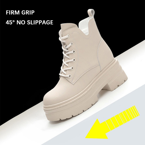 V Botines De Mujer Con Plataforma 8 Cm, Casual Y Cómodos