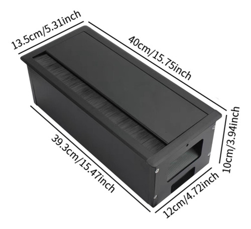 Ojal Para Cable De Escritorio, Organizador De Cables Negro