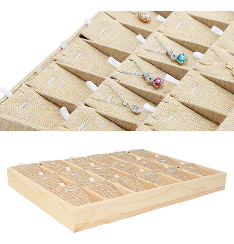 Soporte De Pulsera De Terciopelo De Madera Para Exhibir Joya