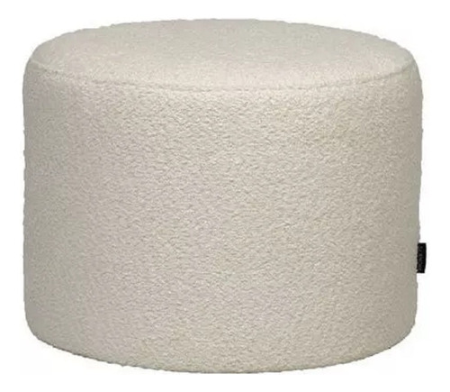 Puff Boucle Crew 40 Cm - Bairesdeluxe Elegancia Y Comodidad Off Withe