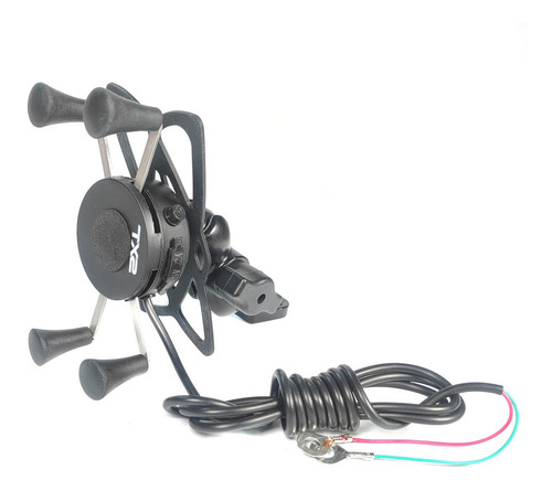 Cargador Celular Con Soporte Negro Scg-09