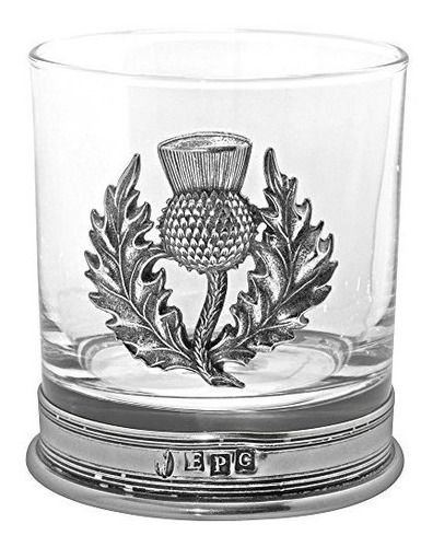 English Pewter Company Vaso De Whisky Antiguo De 11 Oz Con E