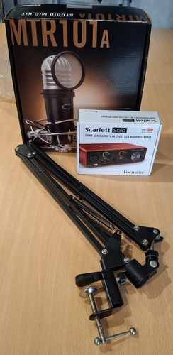 Placa Focusrite Scarlett Solo 3ra Generación - Combo Rojo (Usado)