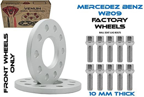 2pc 10mm Mercedes Benz 2003-2009 Hubcentric Wheel Spacer (fr