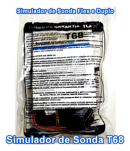 Imagem 4 de 6 de Simulador Sonda Lambda Flex Tury T68 Veículos 4cil. 2 Sondas