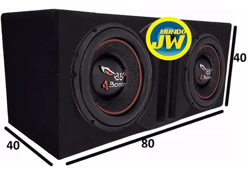 Combo Subwoofer 12 400w Doble Bomber Bicho X 2 + Cajon Slot