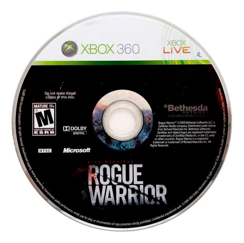 Rogue Warrior Xbox 360 En Español (Reacondicionado)