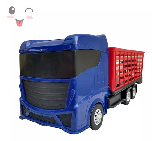 Caminhão Brinquedo Boiadeiro Com Boizinhos Top Truck