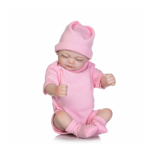 Imagen 6 de 8 de Reborn Baby Doll Niña Bebé Baño Juguete Completo Silicona Cu